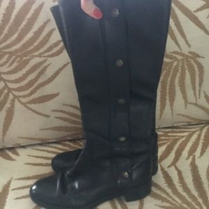 Theory Black Riding Boots